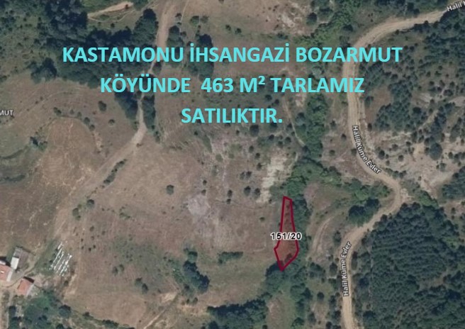 KASTAMONU İHSANGAZİ BOZARMUT  KÖYÜNDE  463 M² TARLAMIZ  SATILIKTIR. - KASTAMONU İHSANGAZİ fotoğraf 7